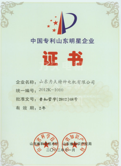 中國專利山東明星企業(yè) 中國專利山東明星企業(yè)