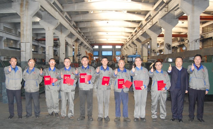 力久電機(jī)技術(shù)比武裝配車(chē)間頒獎(jiǎng)